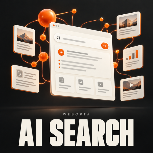 Webopta AI Search Optimization (Q&A Content) service illustration