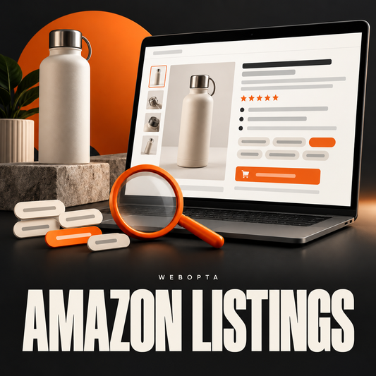 Webopta Amazon Listing Creation & Optimization service illustration