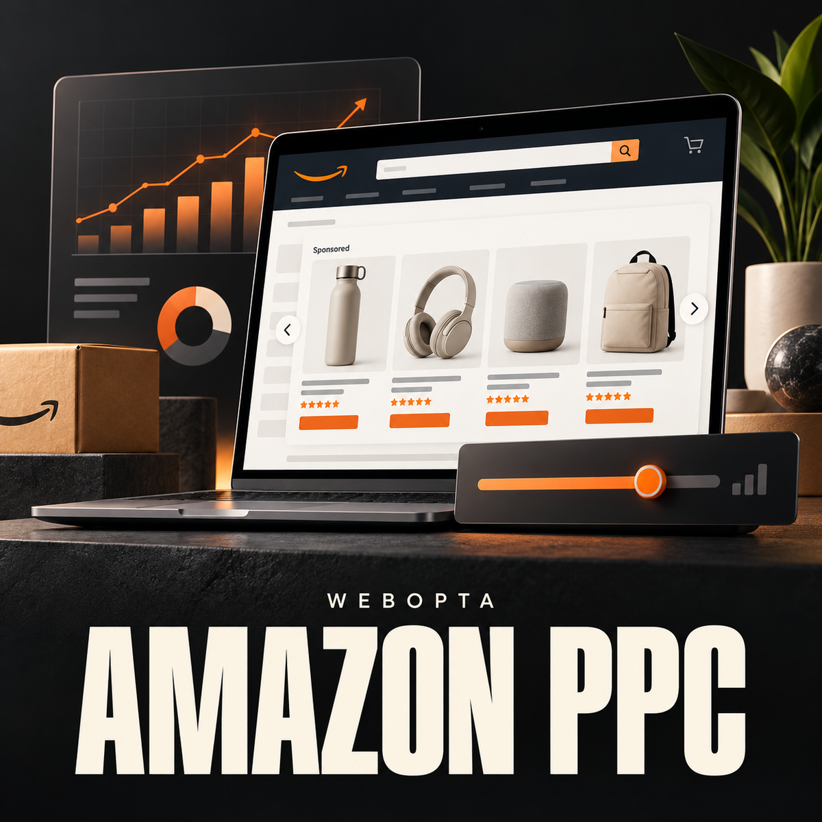 Webopta Amazon PPC Management service illustration
